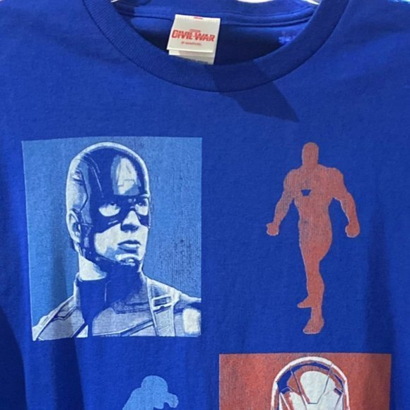 Men's Marvel Captain America Civil War Tea Shirt - Picture 2 of 14